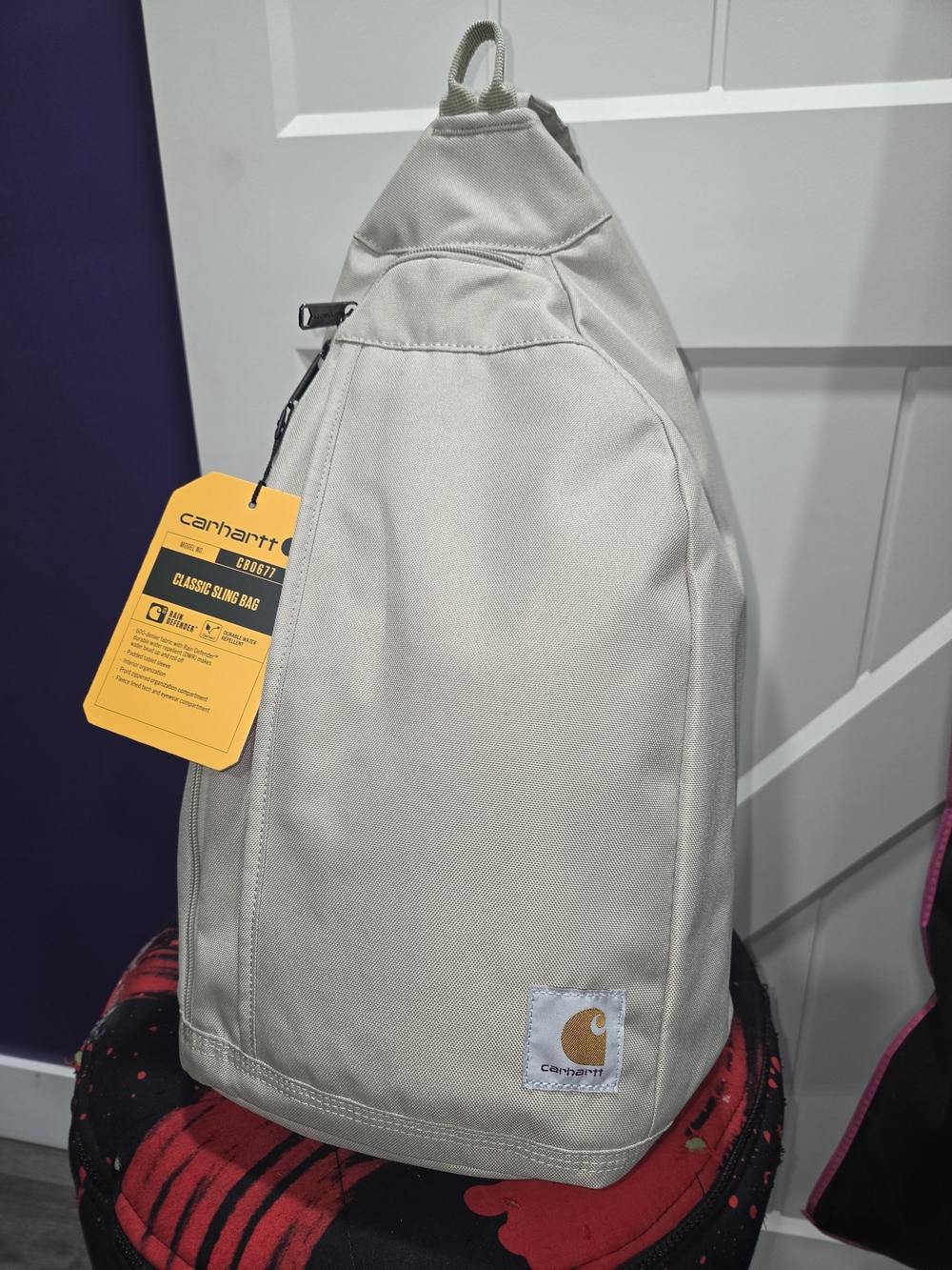 Carhartt Sling Bag Rugged Rain Defender Water Repellent Crossbody Hands Free - Picture 7 of 13